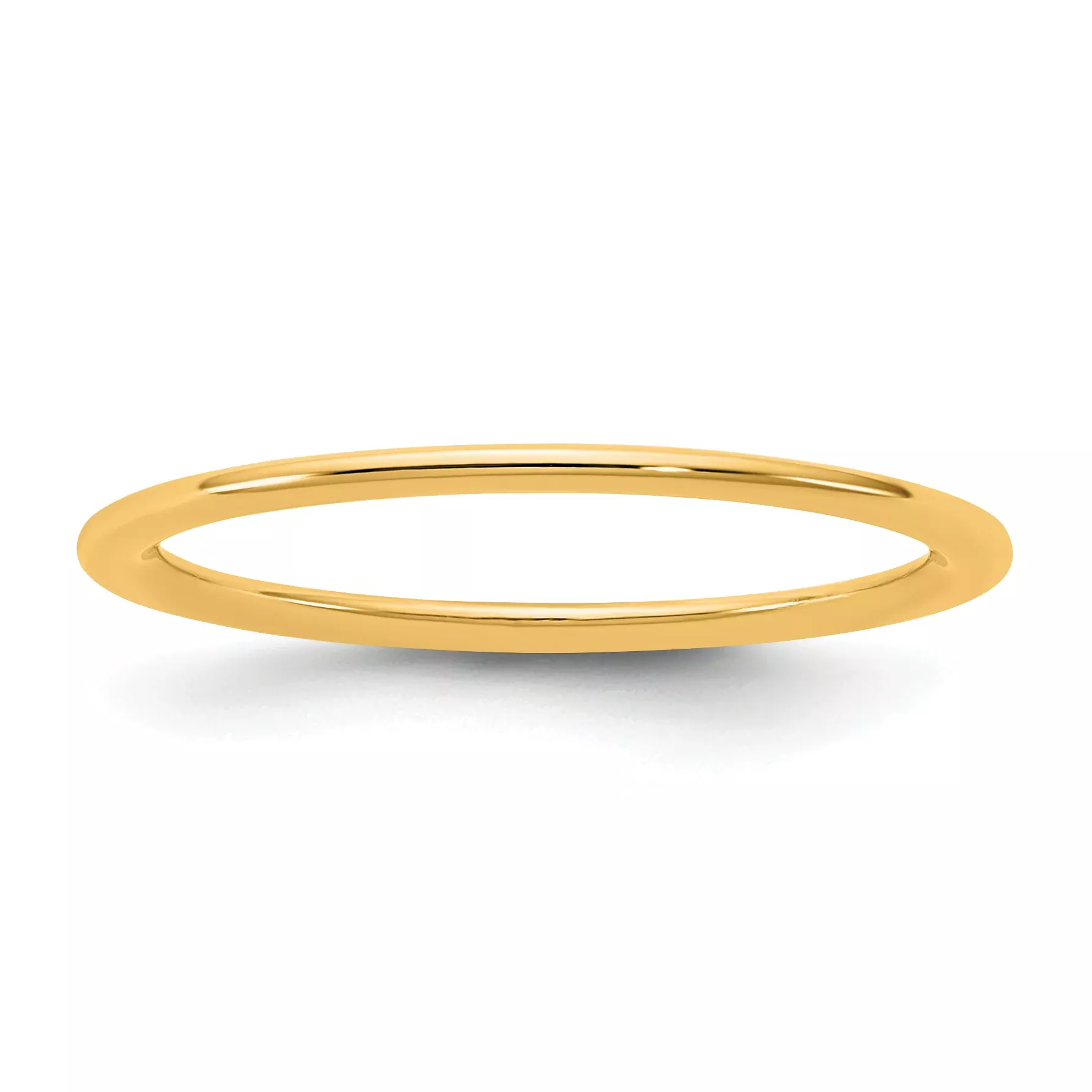 1.0mm 14K Yellow Gold Standard Comfort Fit Wedding Band