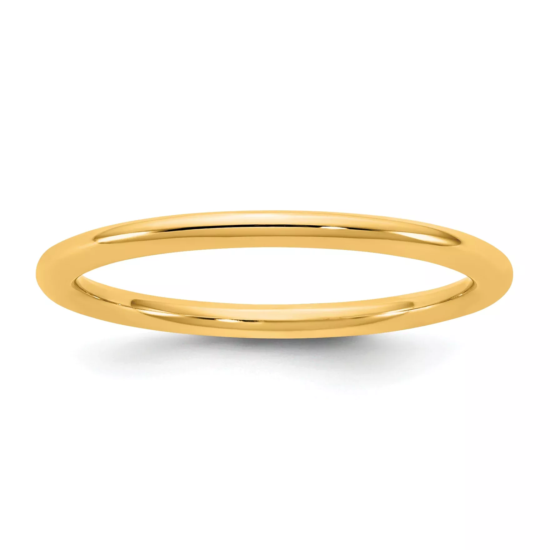 1.5mm 14K Yellow Gold Standard Comfort Fit Wedding Band