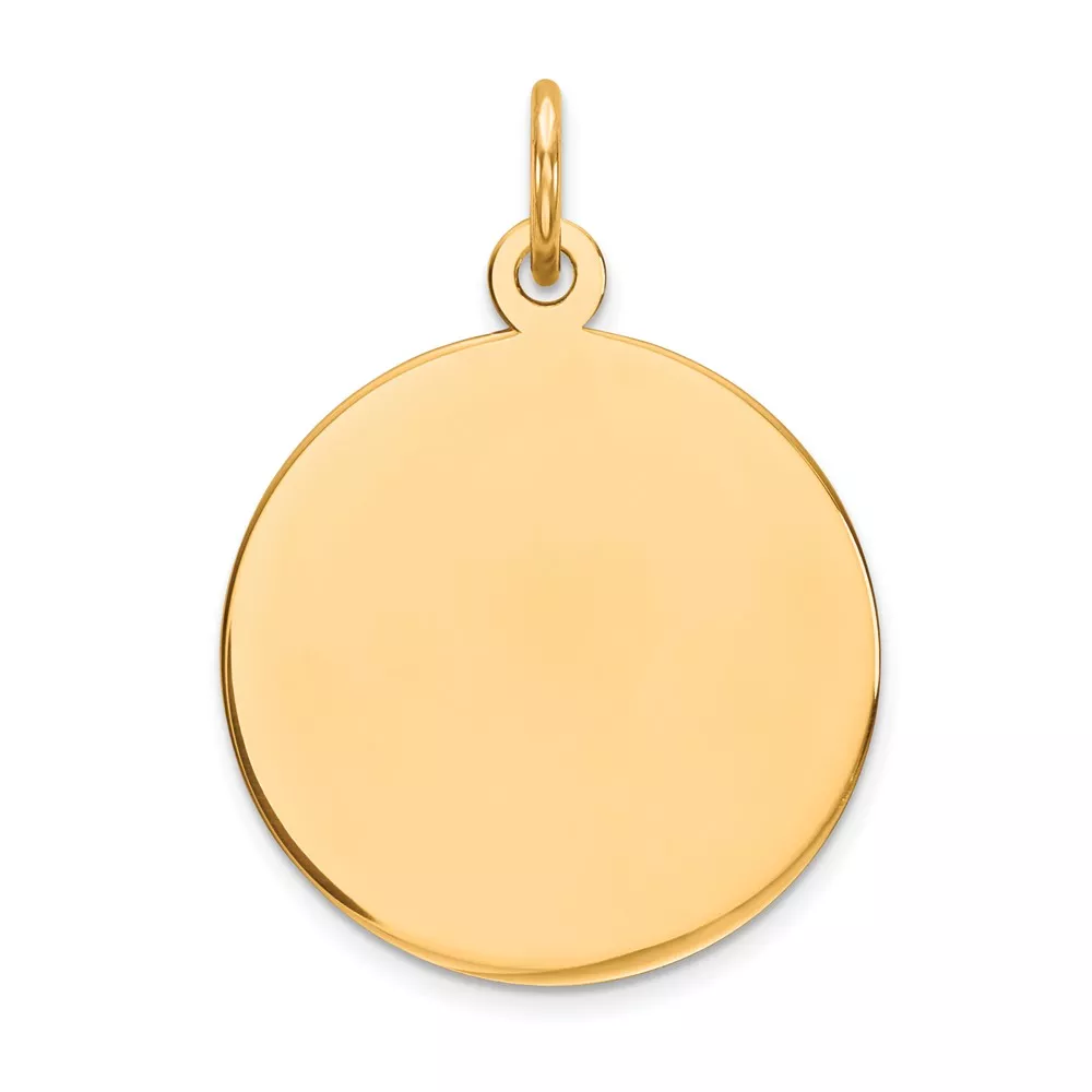10KPlain .032 Gauge 16.75×16.75mm Circular Engravable Disc Charm