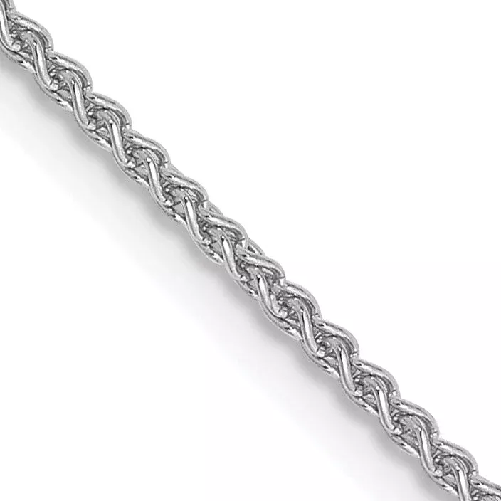 14K White Gold 14 Inch 1.25mm Spiga With Lobster Clasp Chain Necklace