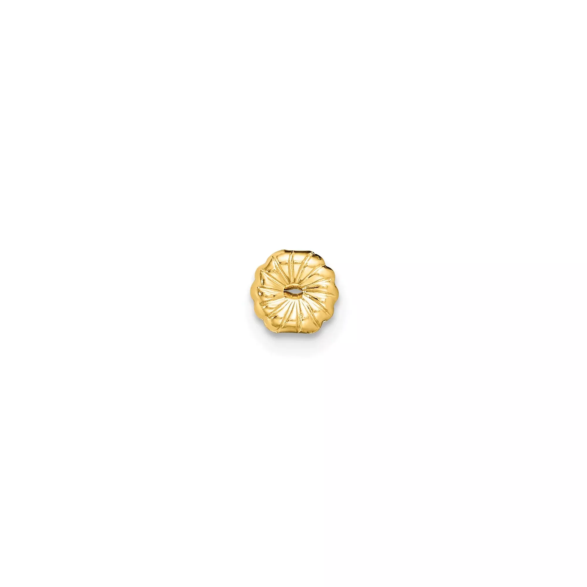 14k Yellow Gold Stud Earrings, Round Cut Clear Gemstone, Classic Four Prong Setting