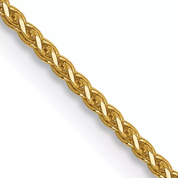 16 Inch 14K 1mm D /C Spiga Chain Necklace