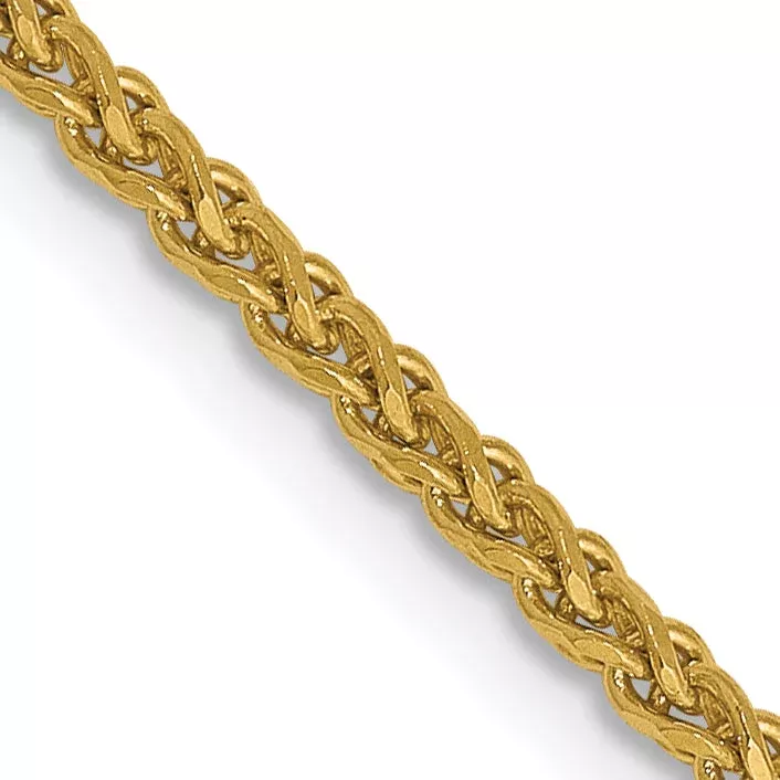 18 Inch 14K 1.4mm D /C Spiga Chain Necklace