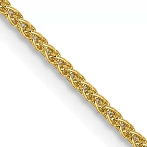 20 Inch 10K 1mm Spiga Chain Necklace