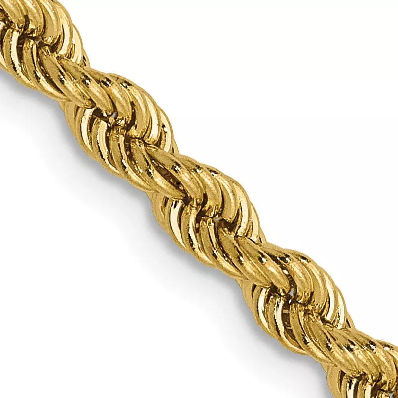 20 Inch 14K 2.75mm Solid Regular Rope Chain Necklace