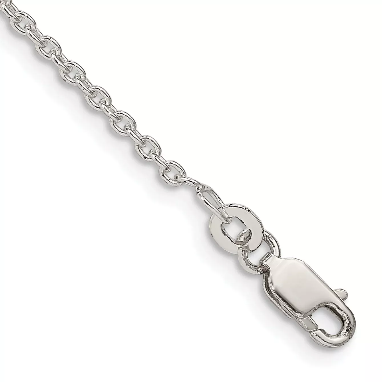 8 Inch Sterling Silver 1.95mm Cable Chain Bracelet