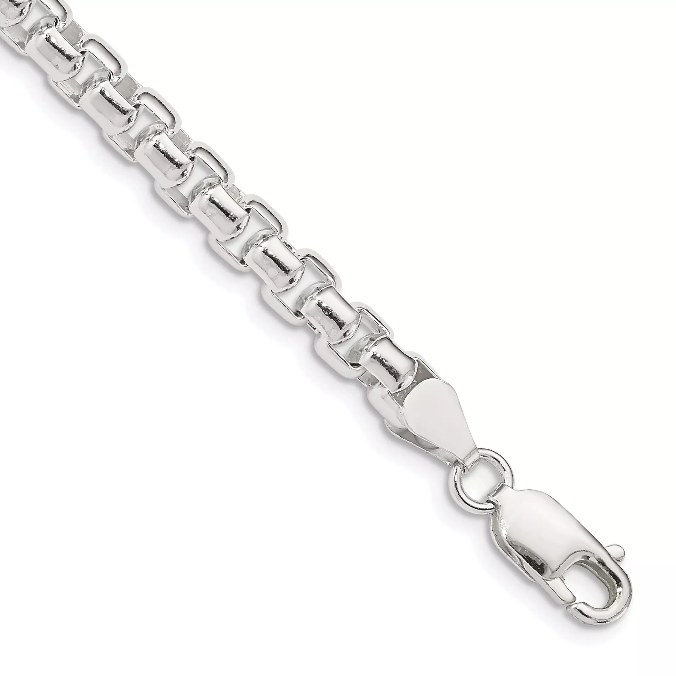 Sterling Silver 5.2mm Round Box Chain