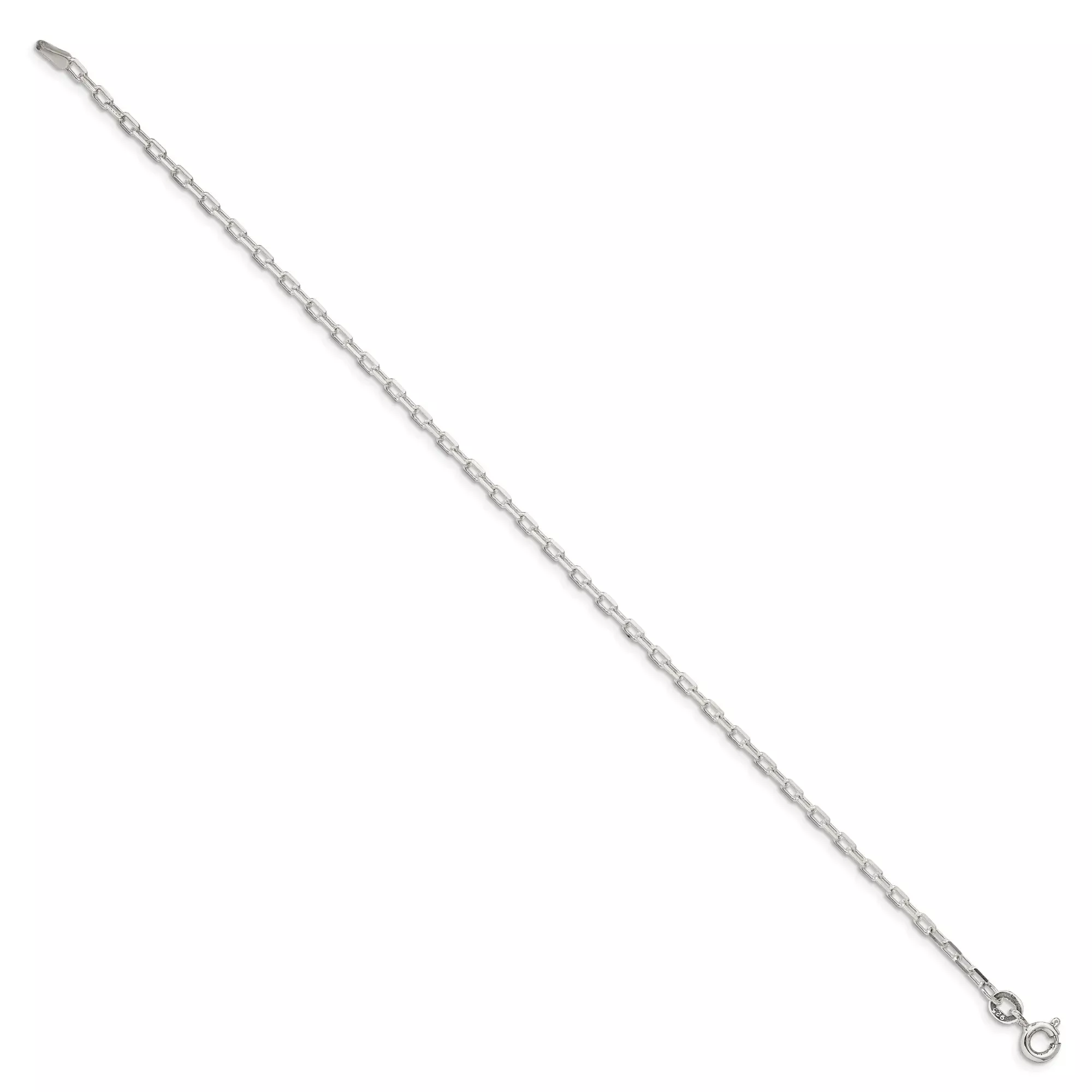 Sterling Silver Cable Chain Bracelet, 2.2 mm