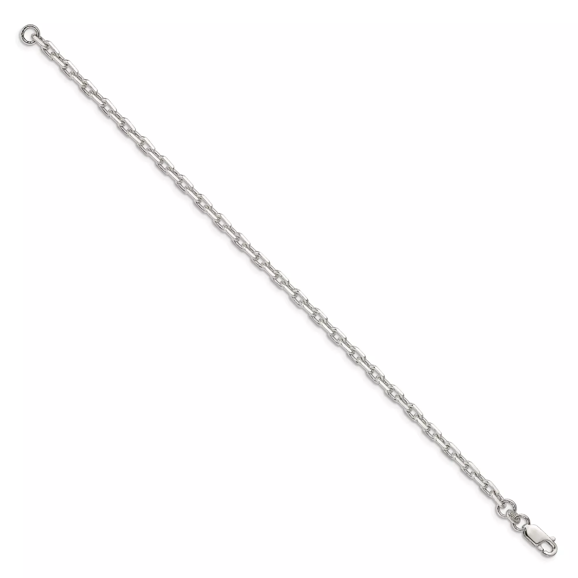 Sterling Silver Cable Chain Bracelet, 3.95 mm