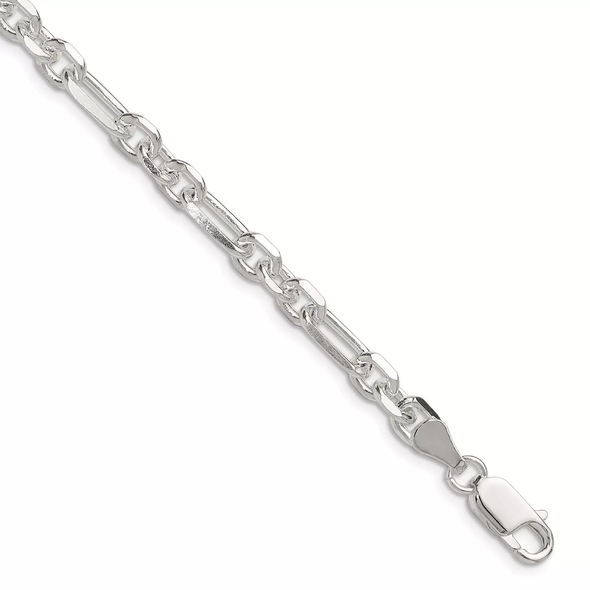 Sterling Silver Cable Chain Bracelet, 6 mm
