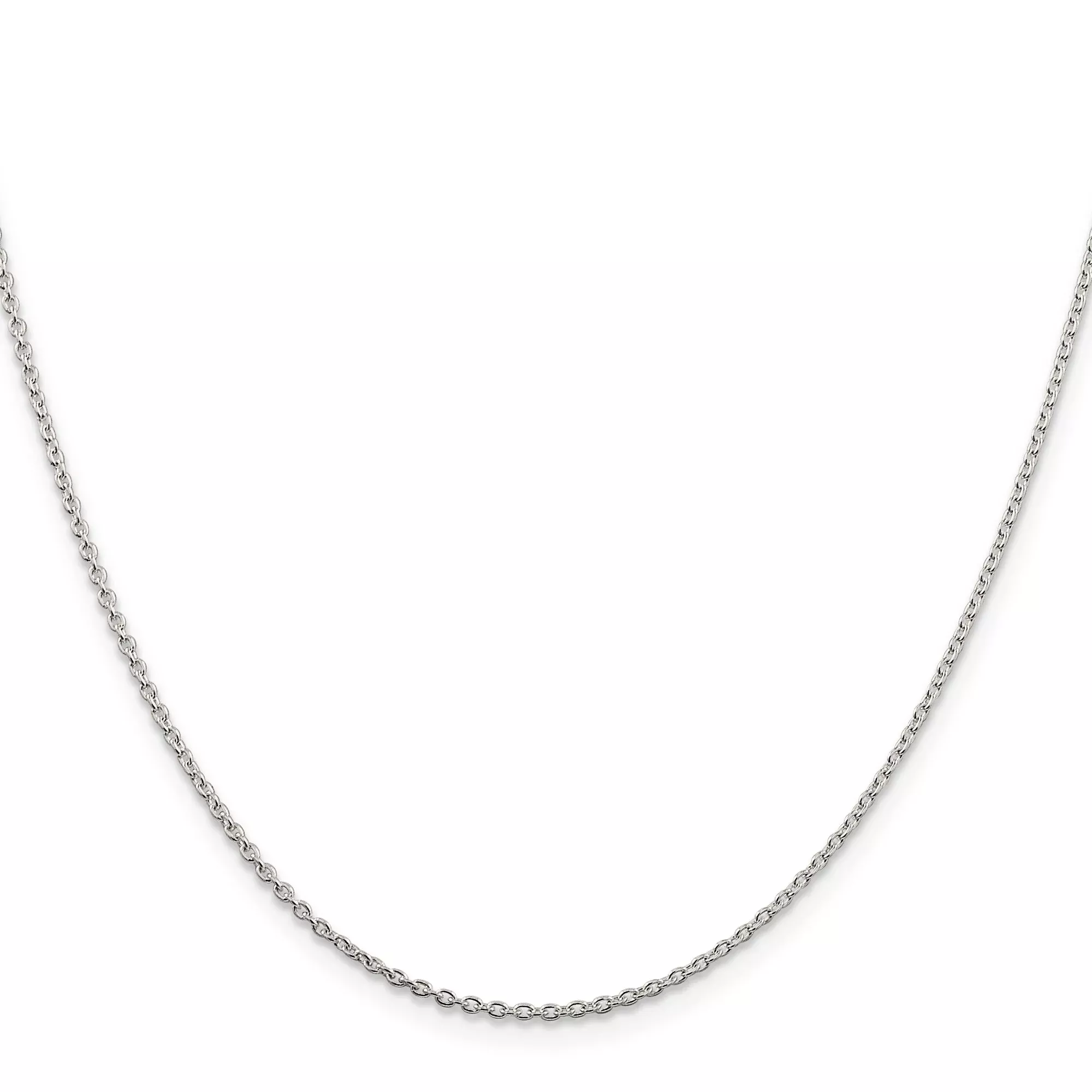 Sterling Silver Cable Chain Necklace, 1.5 mm