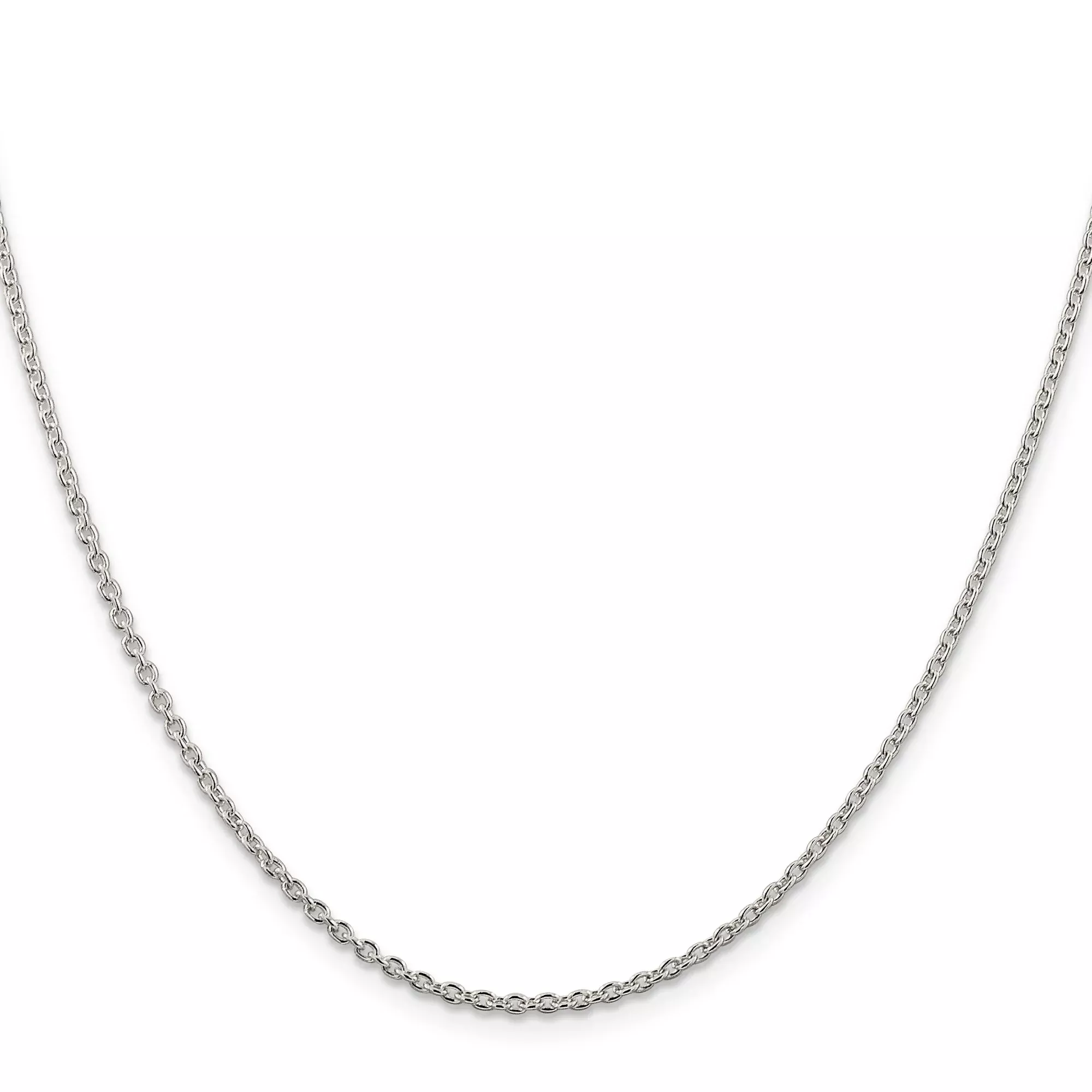 Sterling Silver Cable Chain Necklace, 1.95 mm