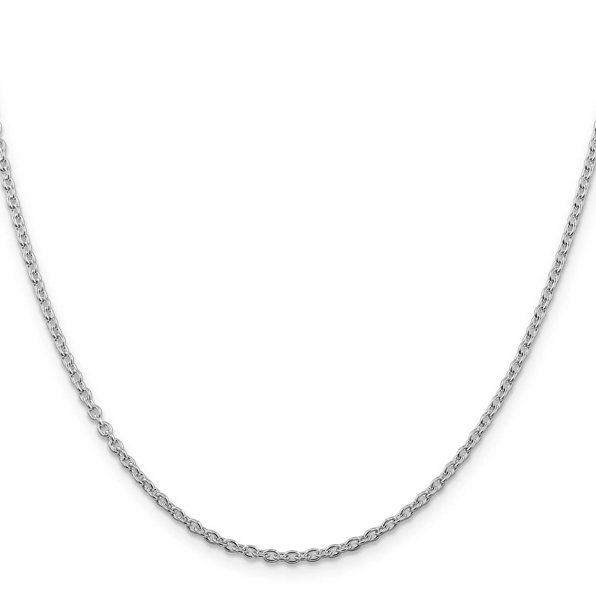 Sterling Silver Cable Chain Necklace, 2.25 mm