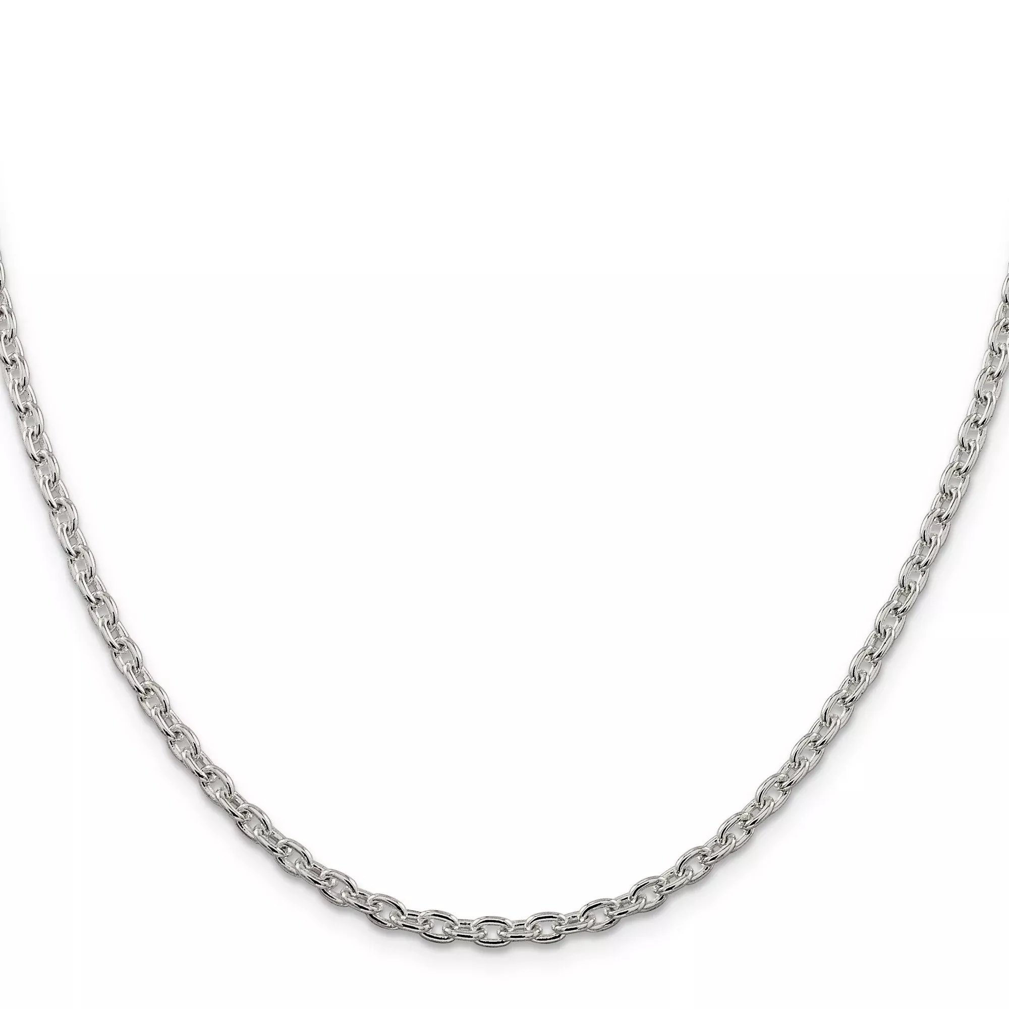 Sterling Silver Cable Chain Necklace, 3.5 mm