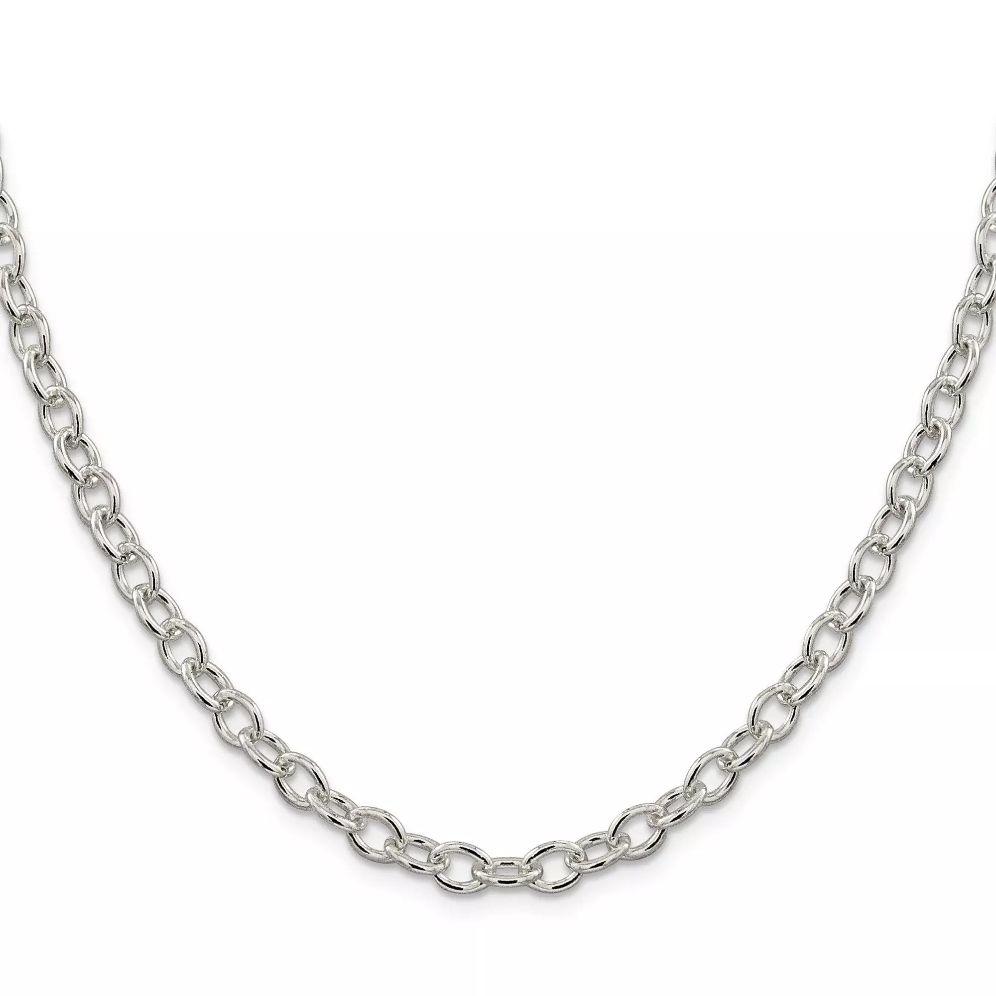 Sterling Silver Cable Chain Necklace, 5.75 mm