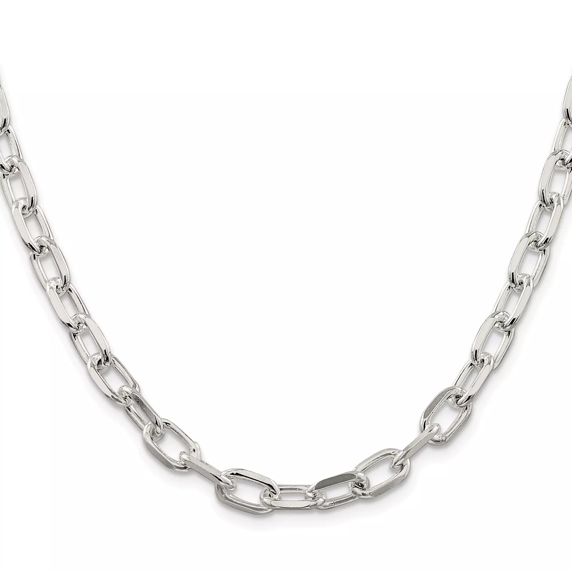 Sterling Silver Cable Chain Necklace, 6.65 mm