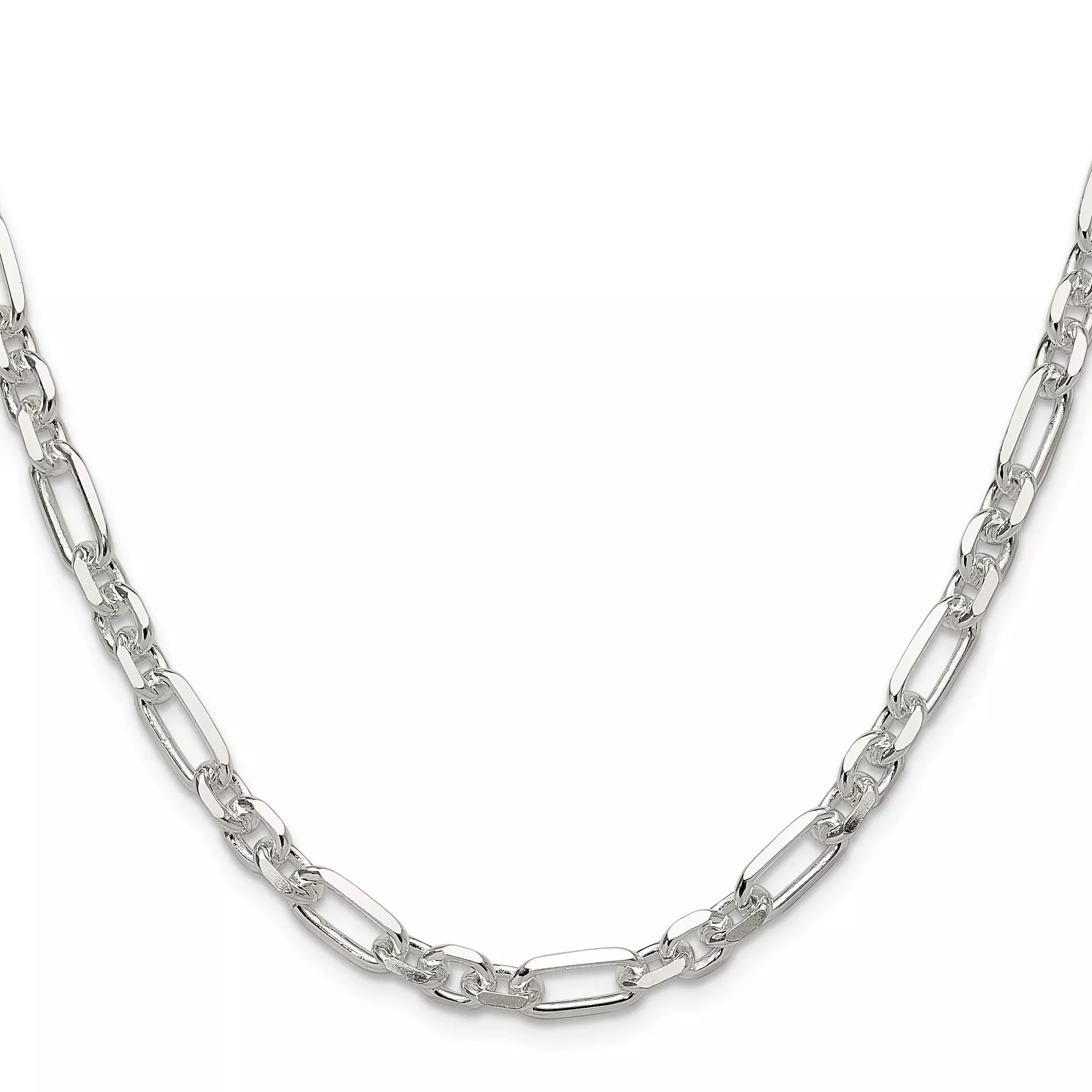 Sterling Silver Cable Chain Necklace, 6 mm