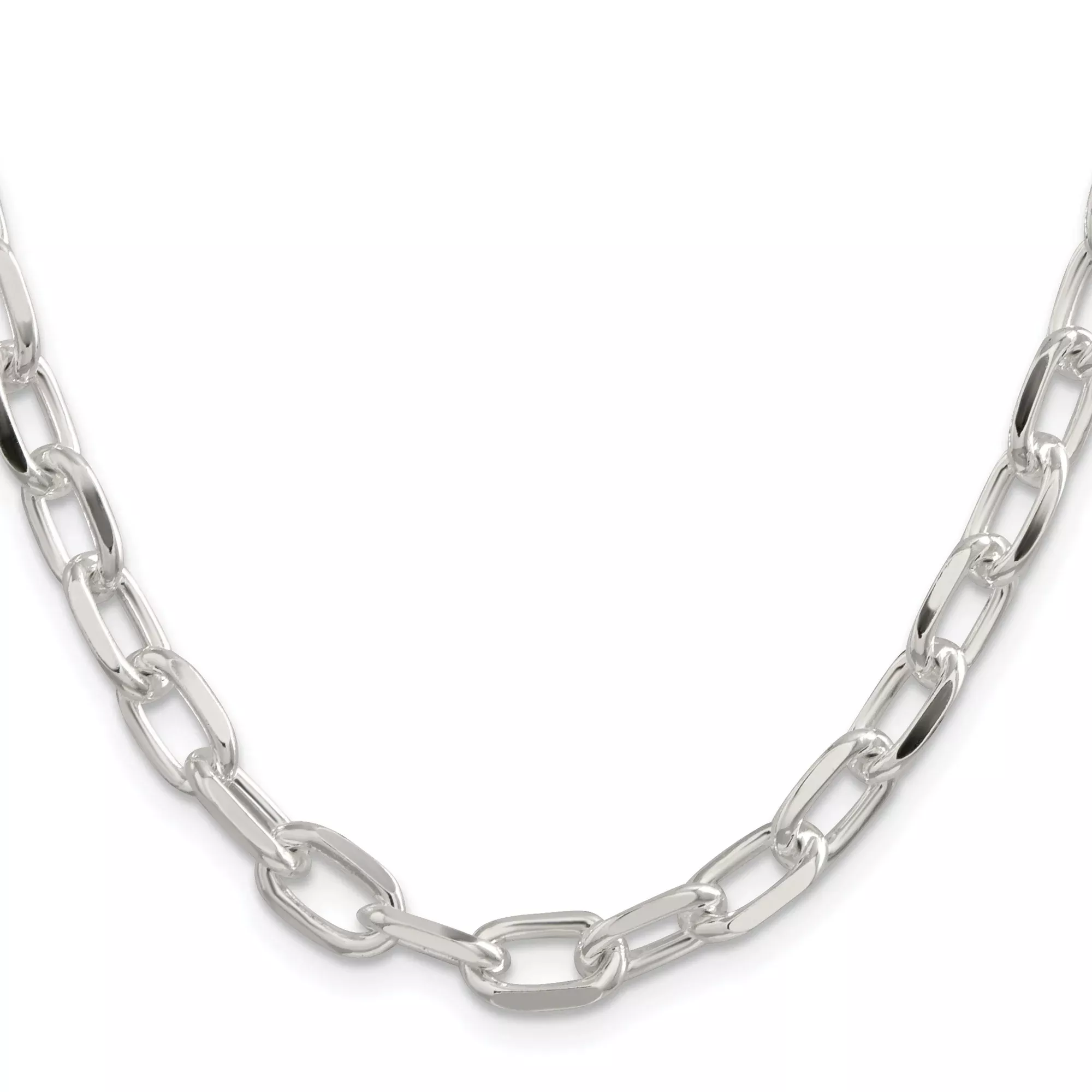 Sterling Silver Cable Chain Necklace, 7.5 mm