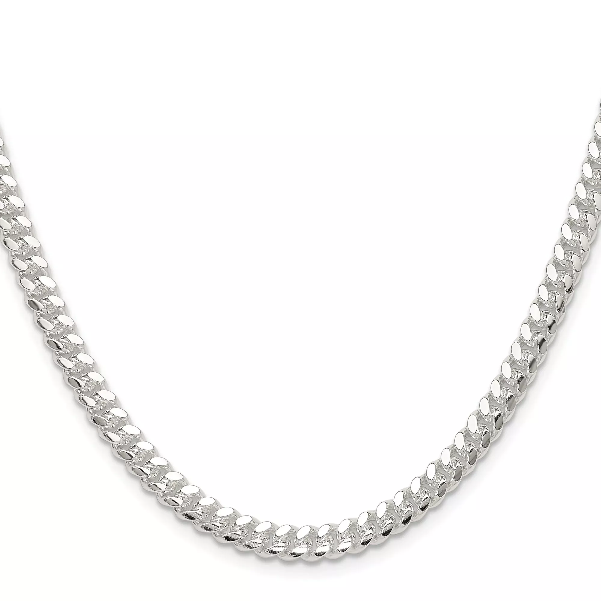 Sterling Silver Curb Chain Necklace, 5.7 mm