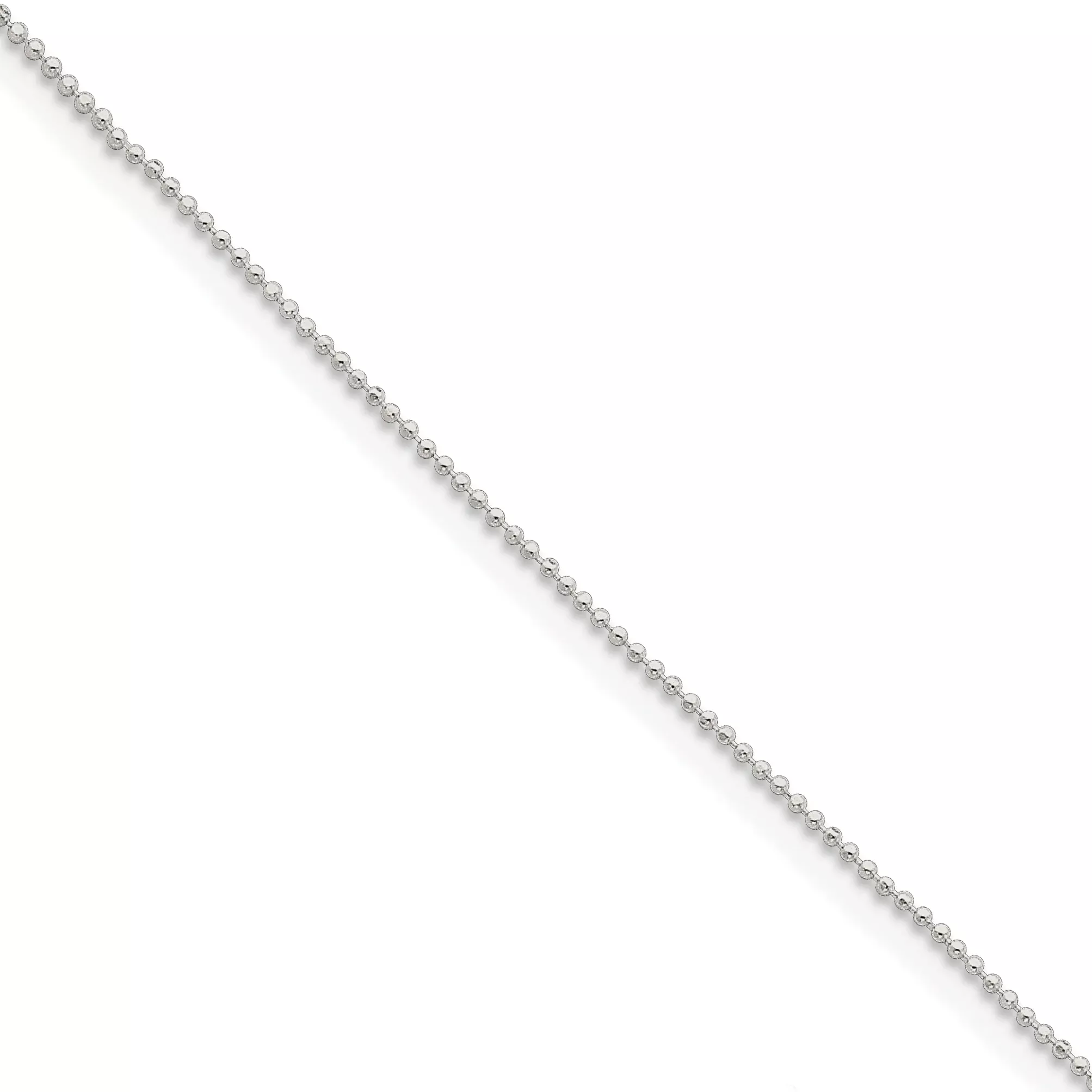 Sterling Silver Polished Beaded Necklace