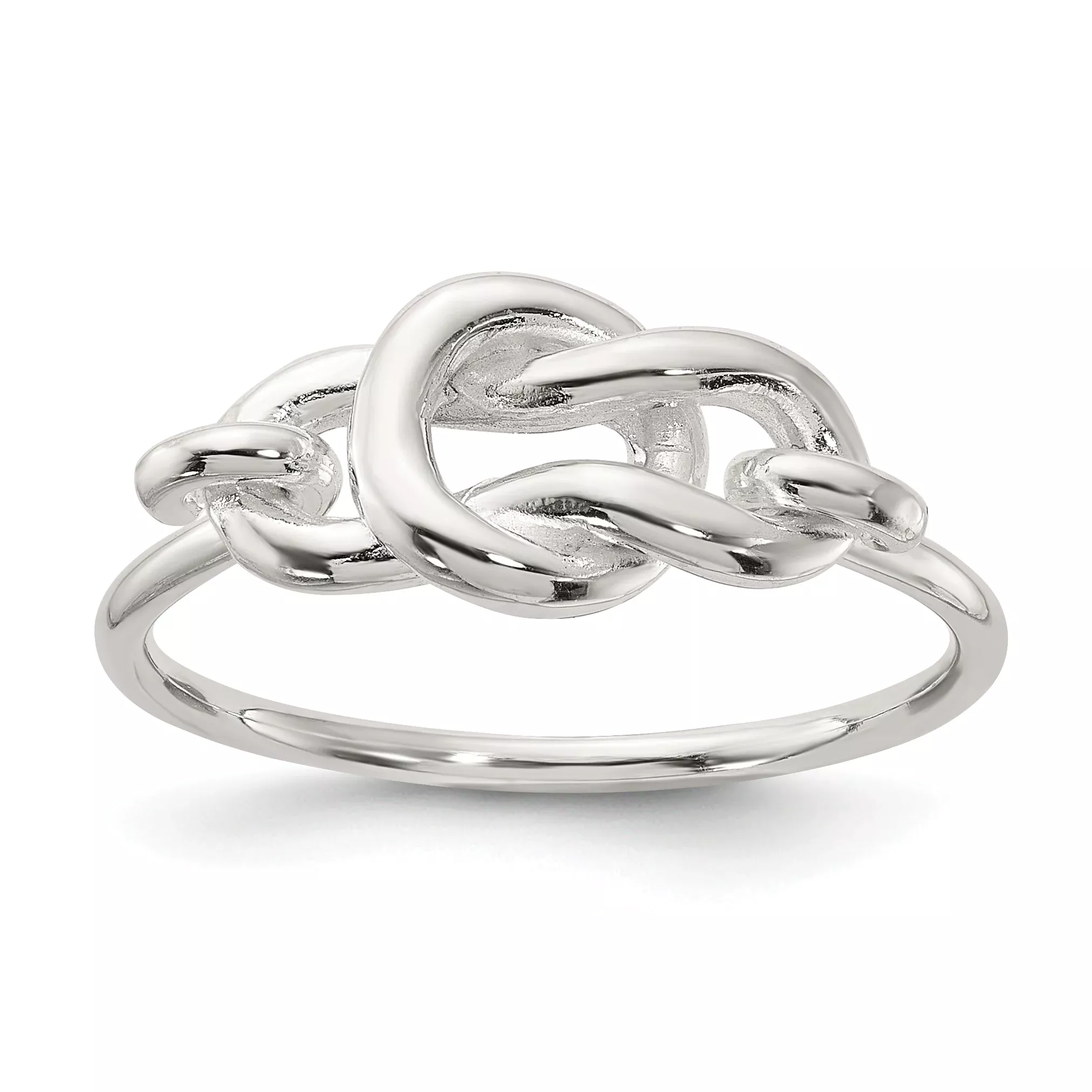 Sterling Silver Polished Fancy Knot Ring
