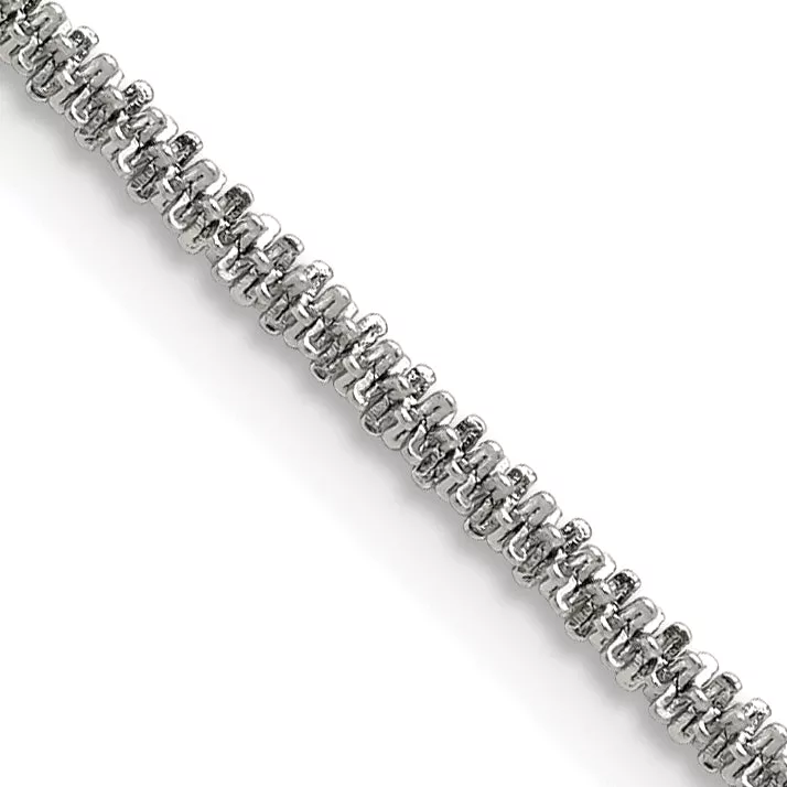 Women's Stainless Steel Cyclone Chain Necklace 2.2mm