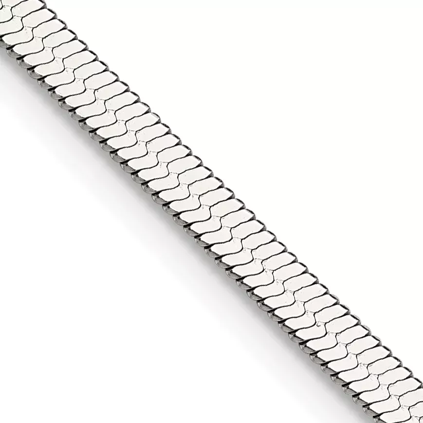 Women's Stainless Steel Herringbone Chain Necklace 3.9mm