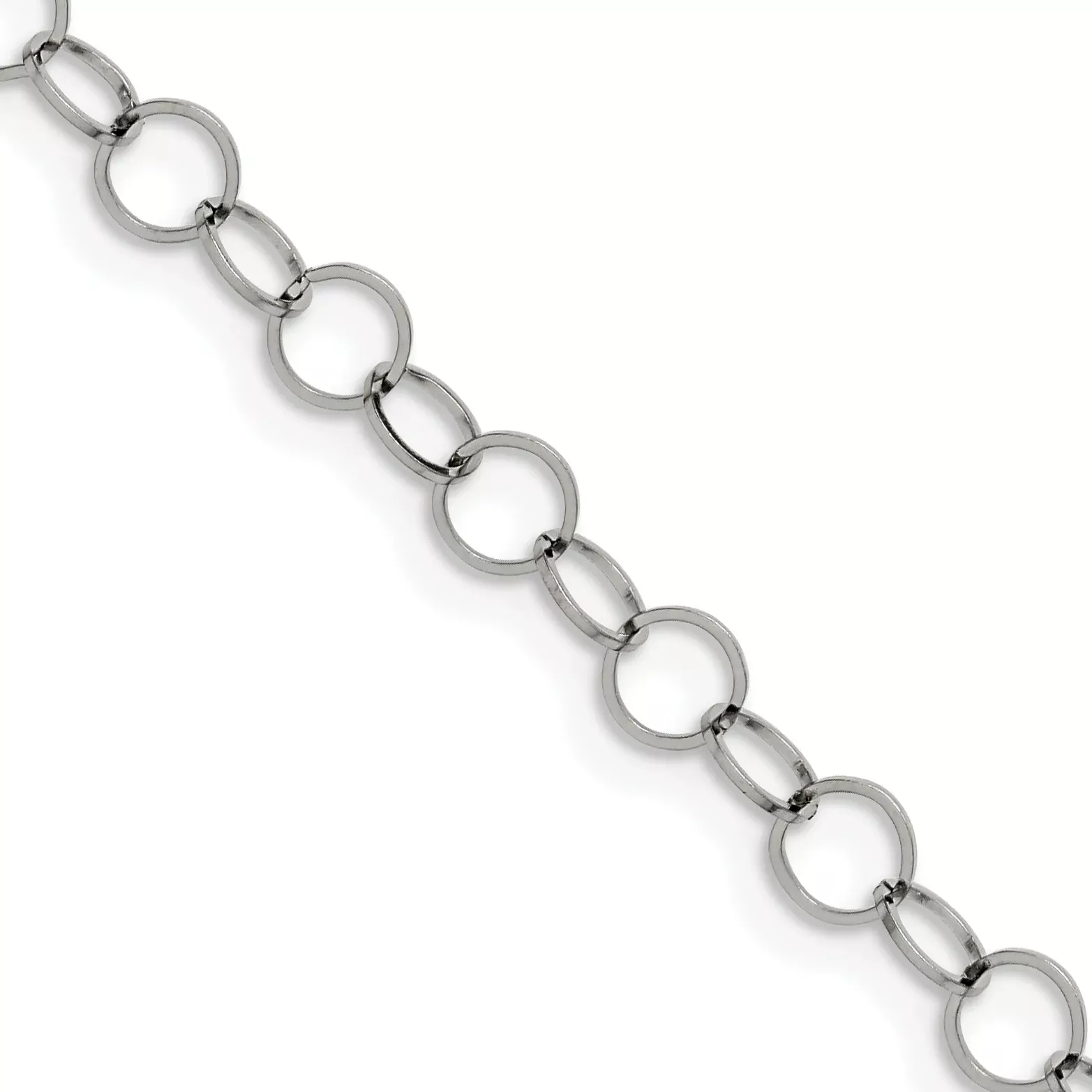 Women's Stainless Steel Link Chain Necklace 6mm