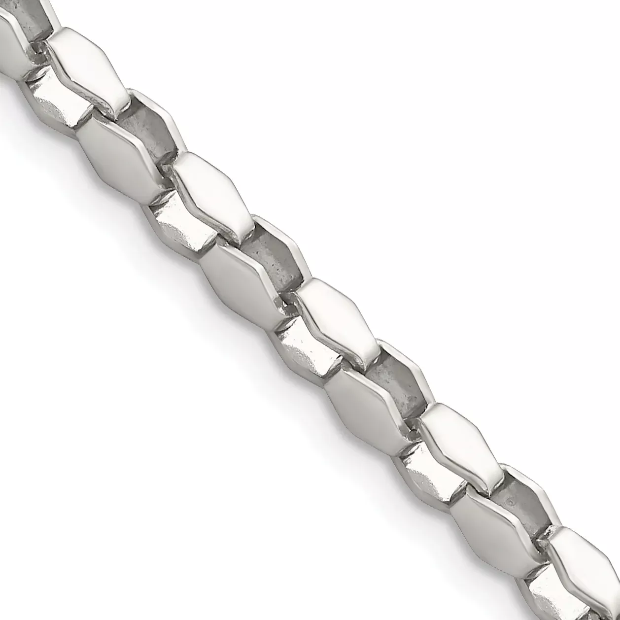 Women's Stainless Steel Open Link Chain Necklace 3.5mm