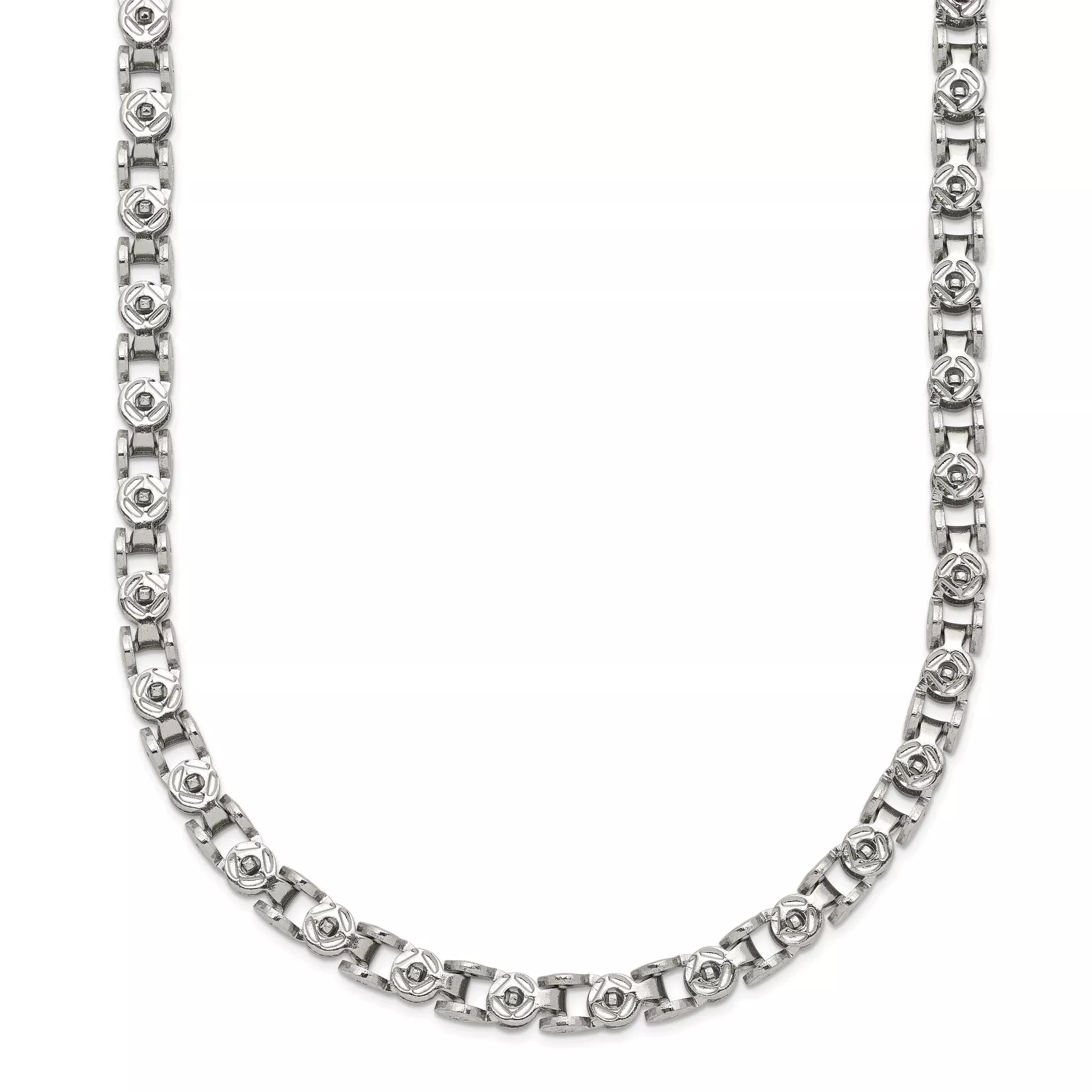 Women's Stainless Steel Open Link Chain Necklace 3.75mm