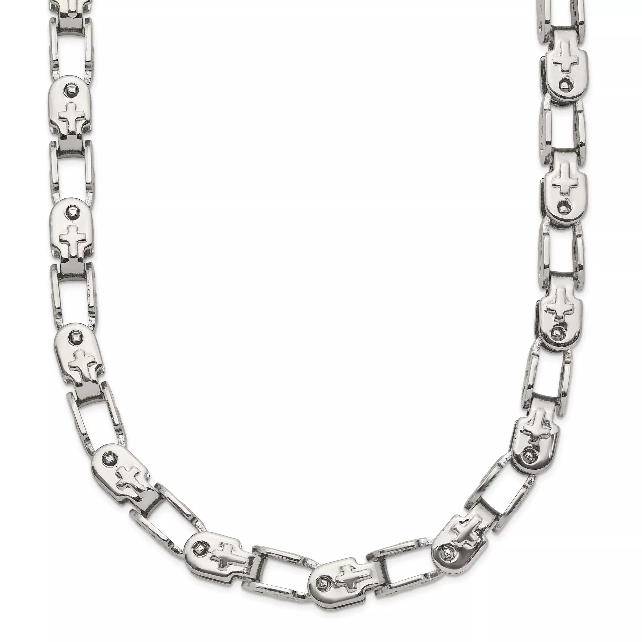 Women's Stainless Steel Open Link Chain Necklace 5.5mm